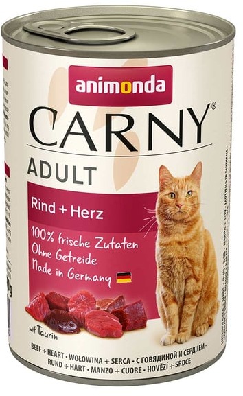 Animonda konzerva pre mačky Carny Adult hovädzie, srdce 400 g