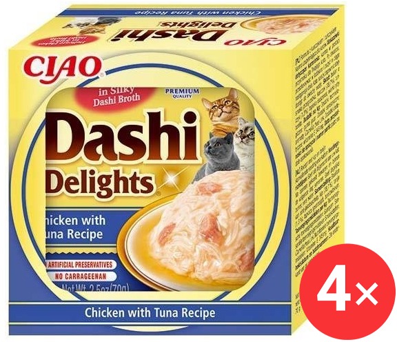 Ciao Dashi Delights kura s tuniakom 4× 70 g