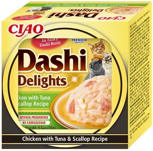 Ciao Dashi Delights kura s tuniakom a hrebenatkou 70 g