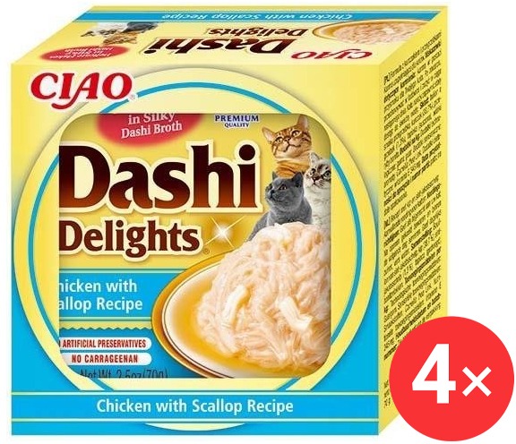 Ciao Dashi Delights kura s hrebenatkou 4× 70 g