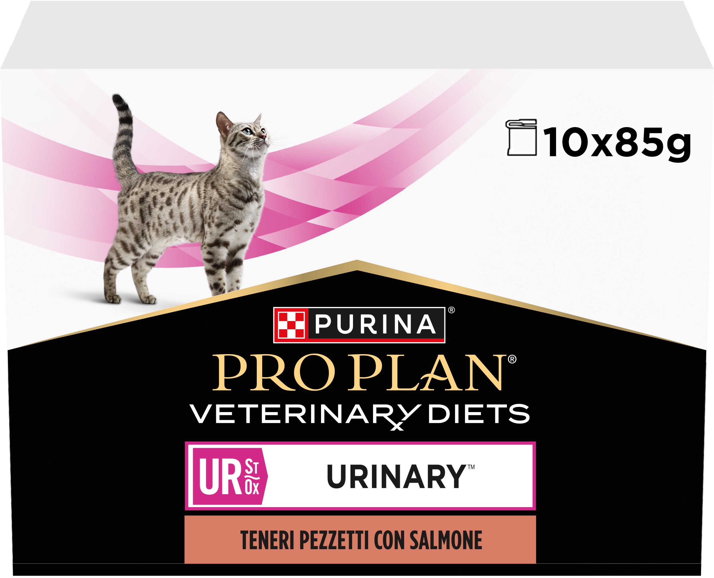 Pro Plan Veterinary Diets Feline UR St/Ox Urinary Salmon 10 × 85 g