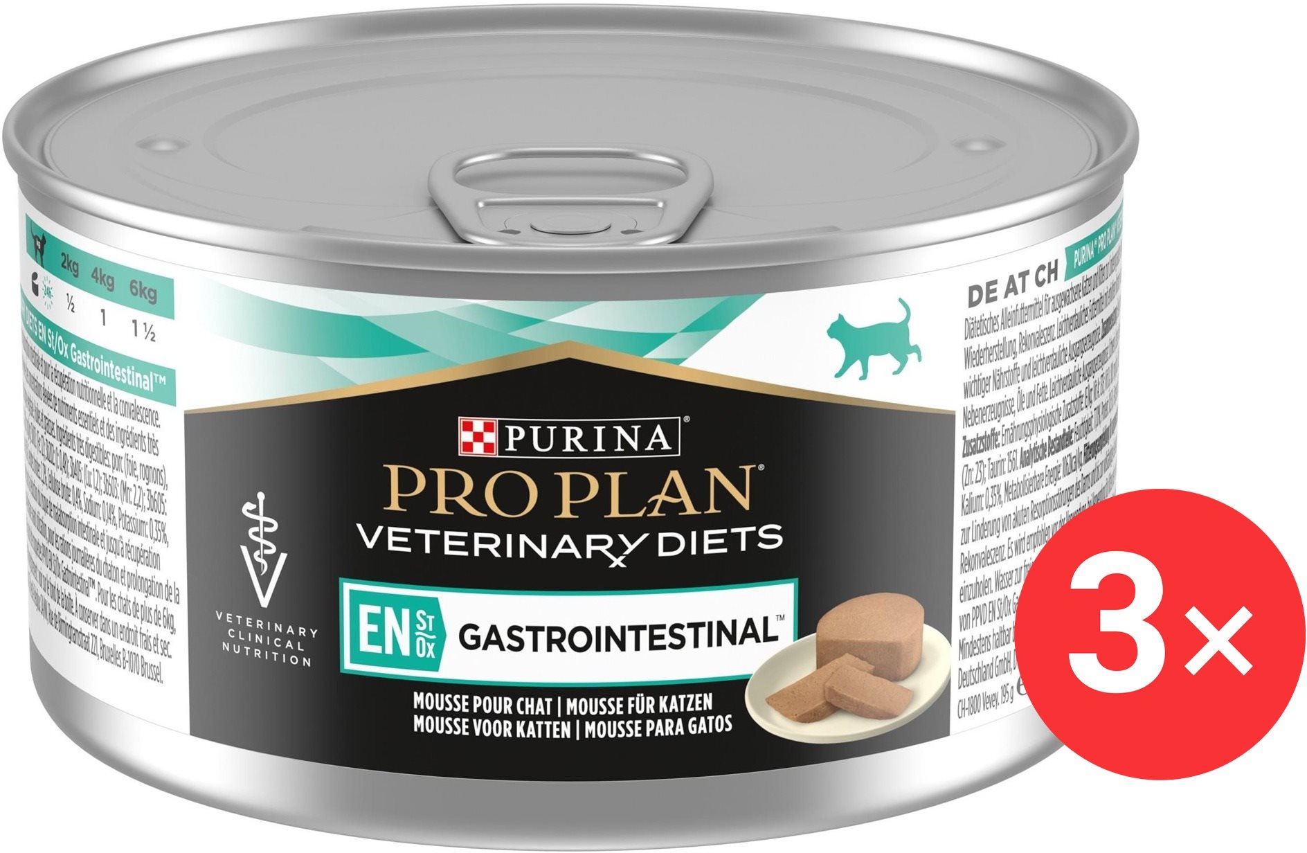 Pro Plan Veterinary Diets Feline EN Gastrointestinal 3× 195 g