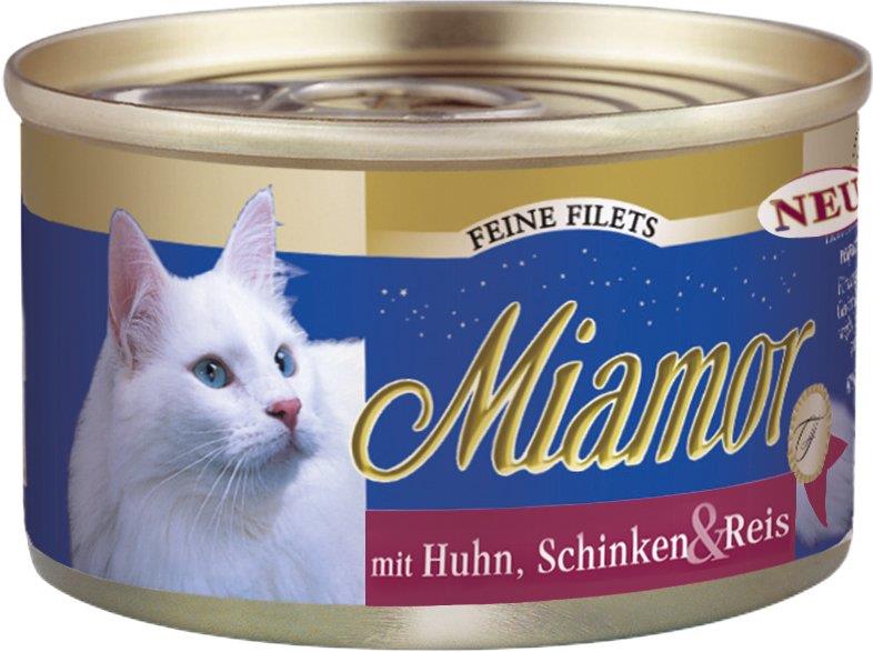 Miamor Fine Filets kurča + šunka konzerva 100 g