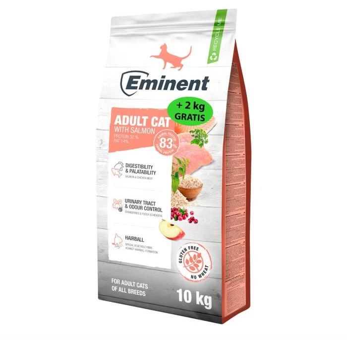 Eminent Cat Adult with Salmon High Premium 10 kg + 2 kg