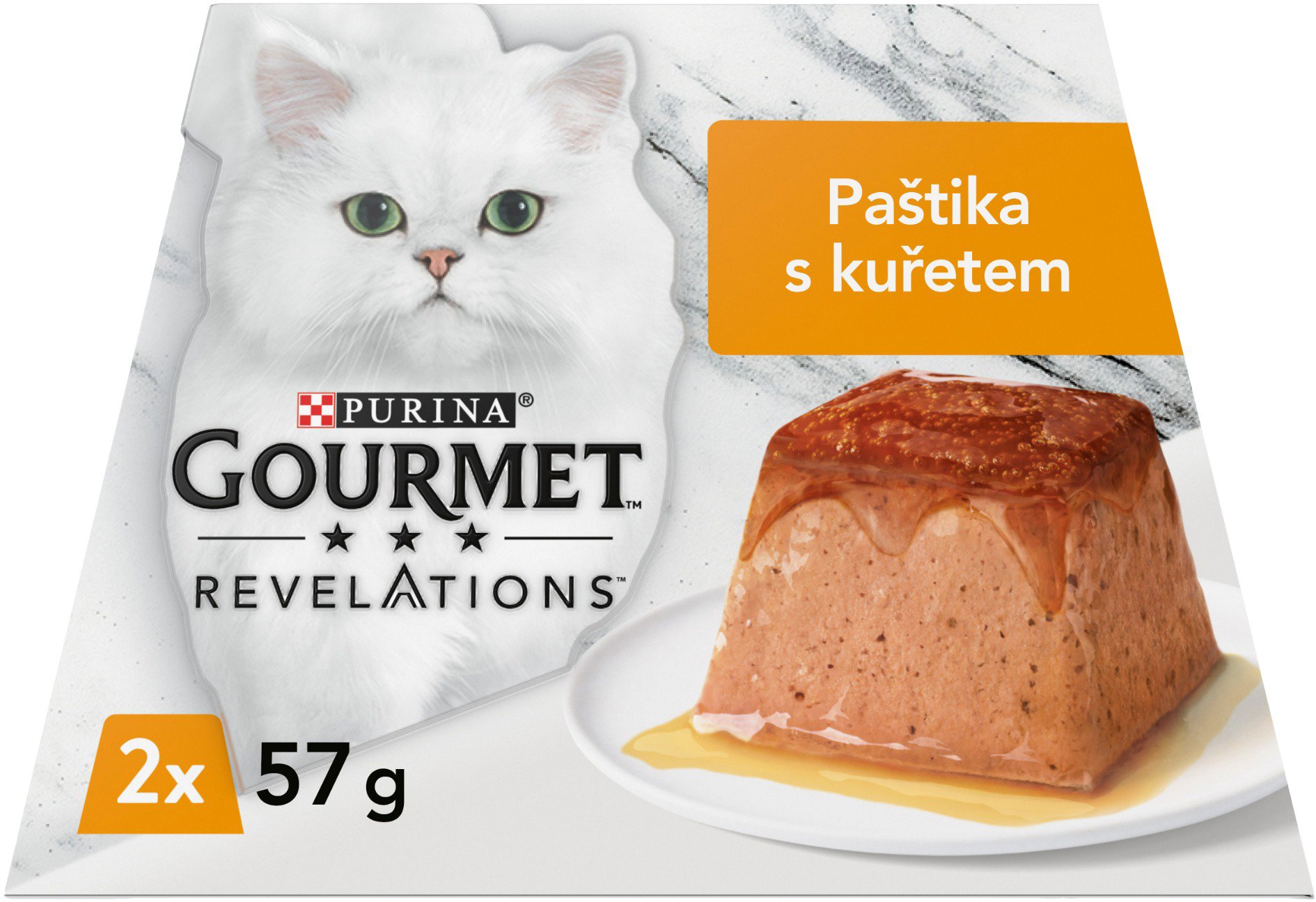 Gourmet Revelations pre mačky kurča paštéta v omáčke 2× 57 g