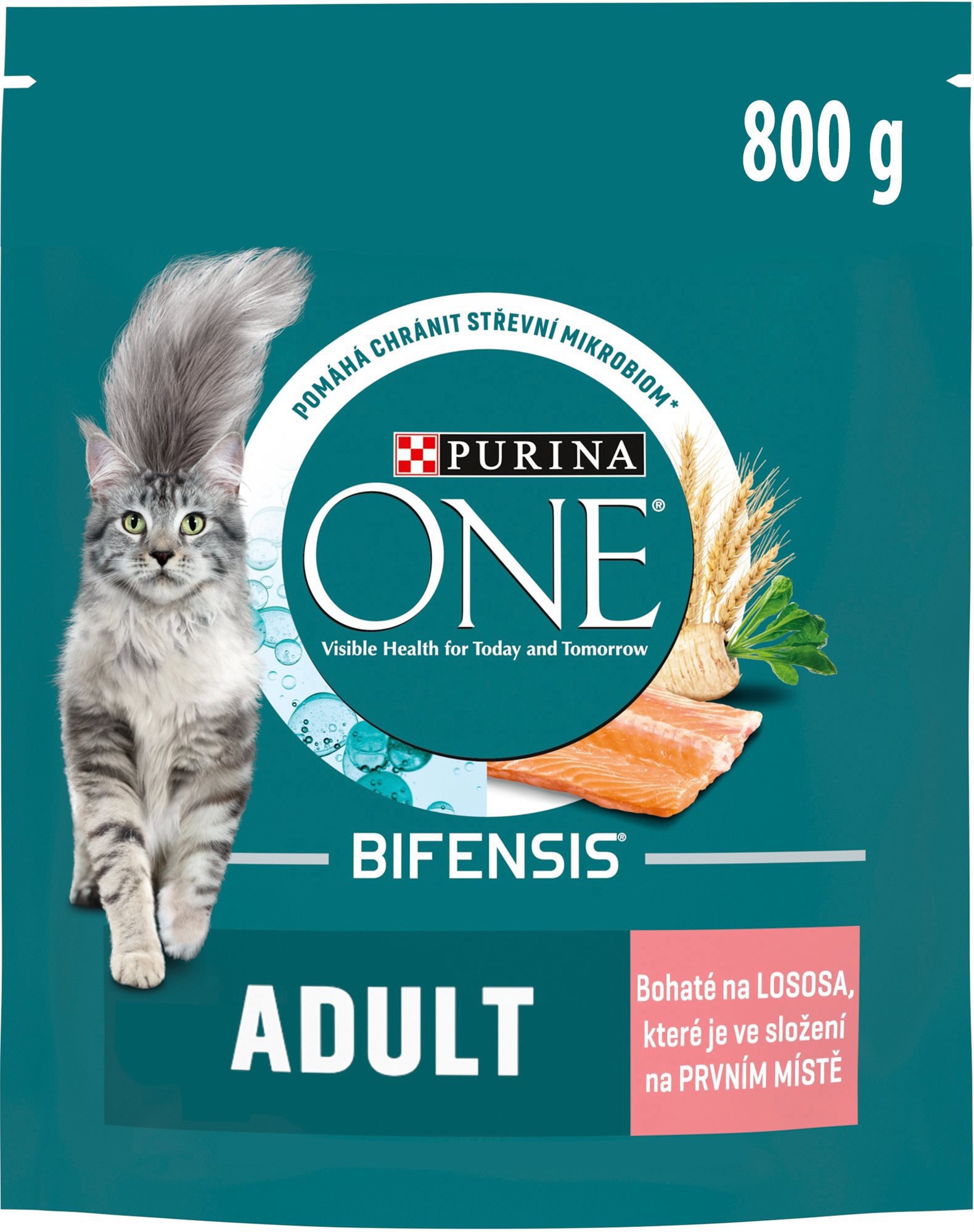 Purina ONE Bifensis Adult granuly pre mačky losos 800 g
