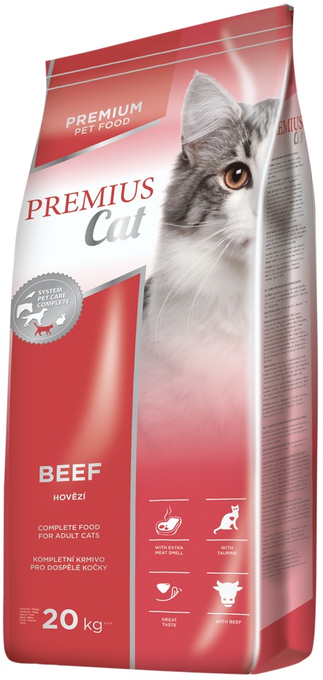 Premius granule pre mačky Cat Beef 20 kg