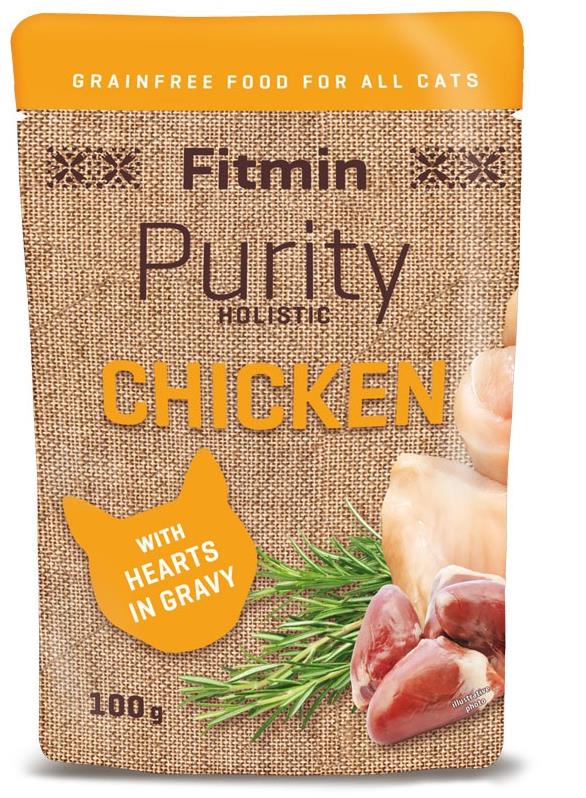Fitmin Purity Kapsička pre mačky kuracie so srdiečkami 100 g