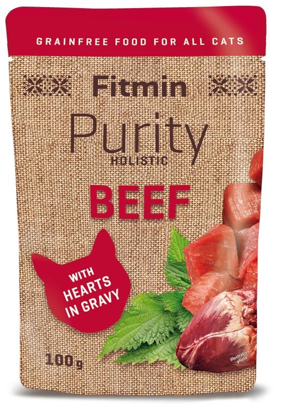 Fitmin Purity Kapsička pre mačky hovädzie so srdcom 100 g