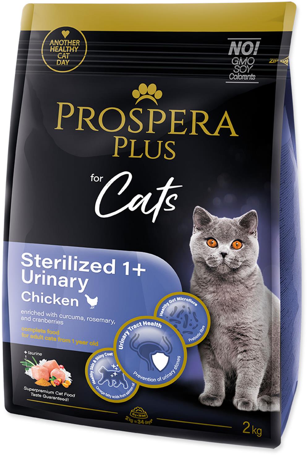 Krmivo Prospera Plus Sterilized 1+ Chicken Urinary 2 kg
