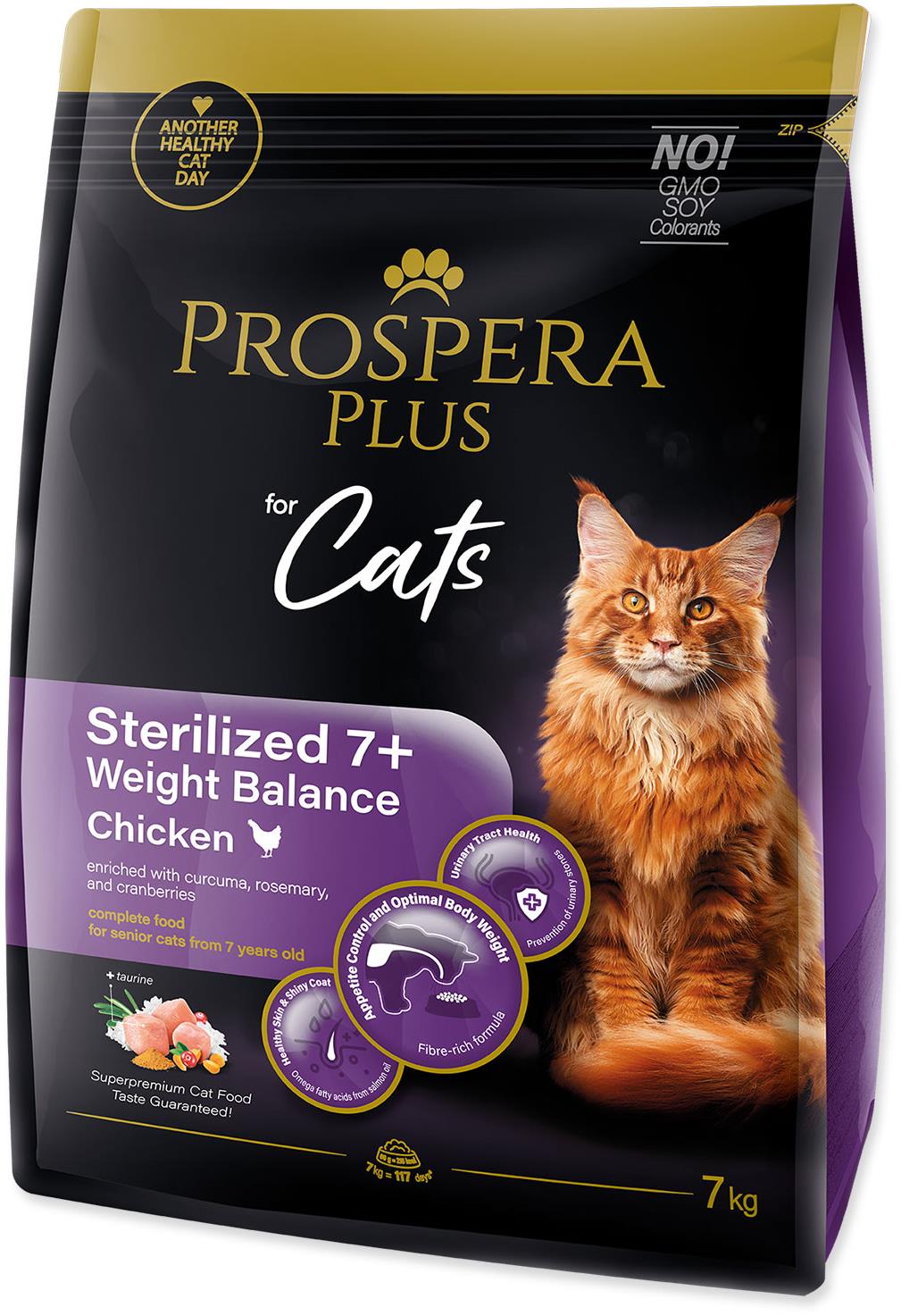 Krmivo Prospera Plus Sterilized 7+ Chicken Weight Balance 7 kg
