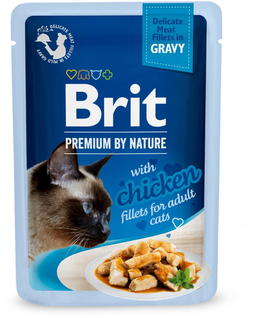 Brit Premium by Nature Cat Delicate Fillets in Gravy with Chicken 85 g