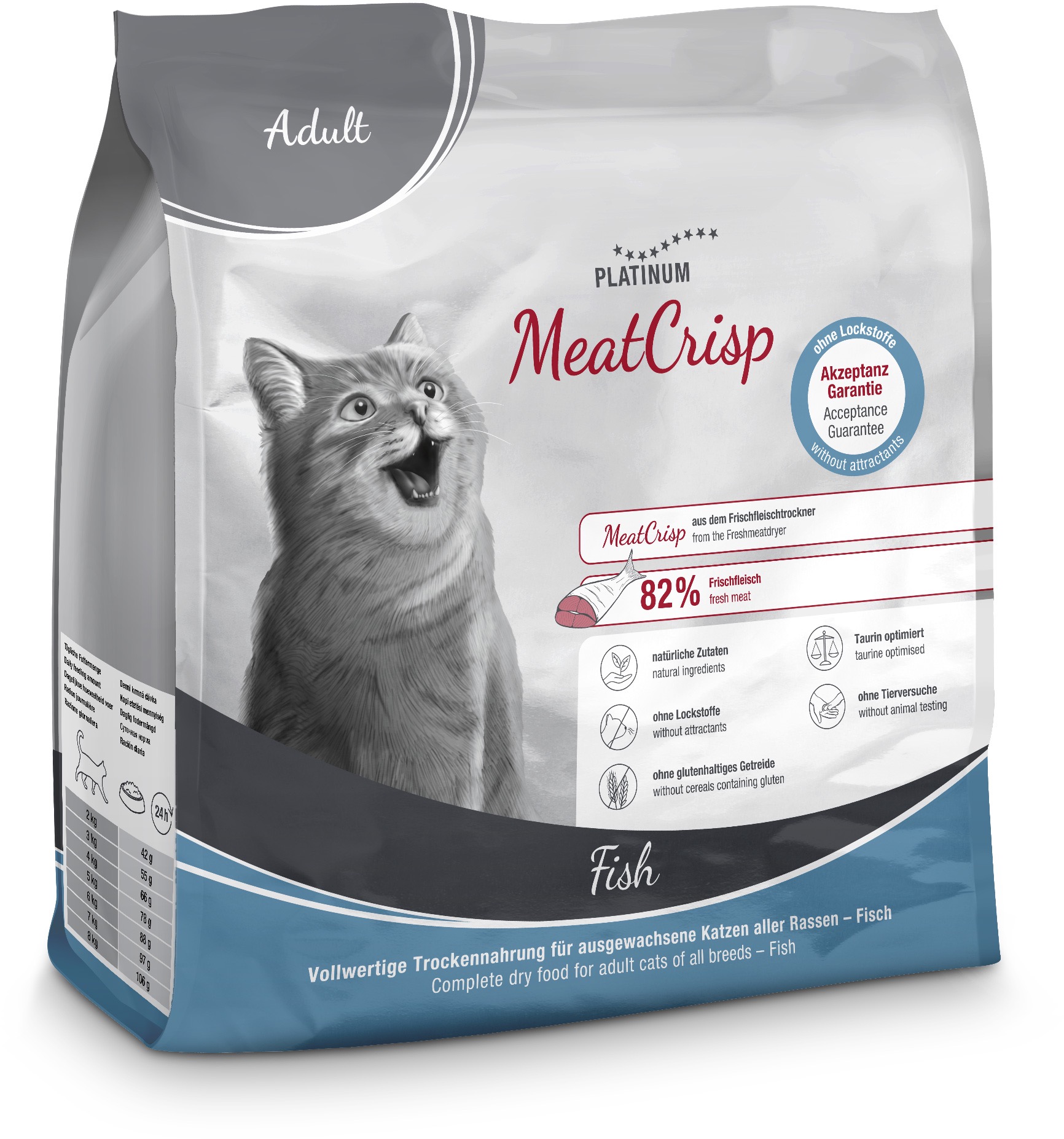 Platinum MeatCrisp Adult ryba pre dospelé mačky 400 g