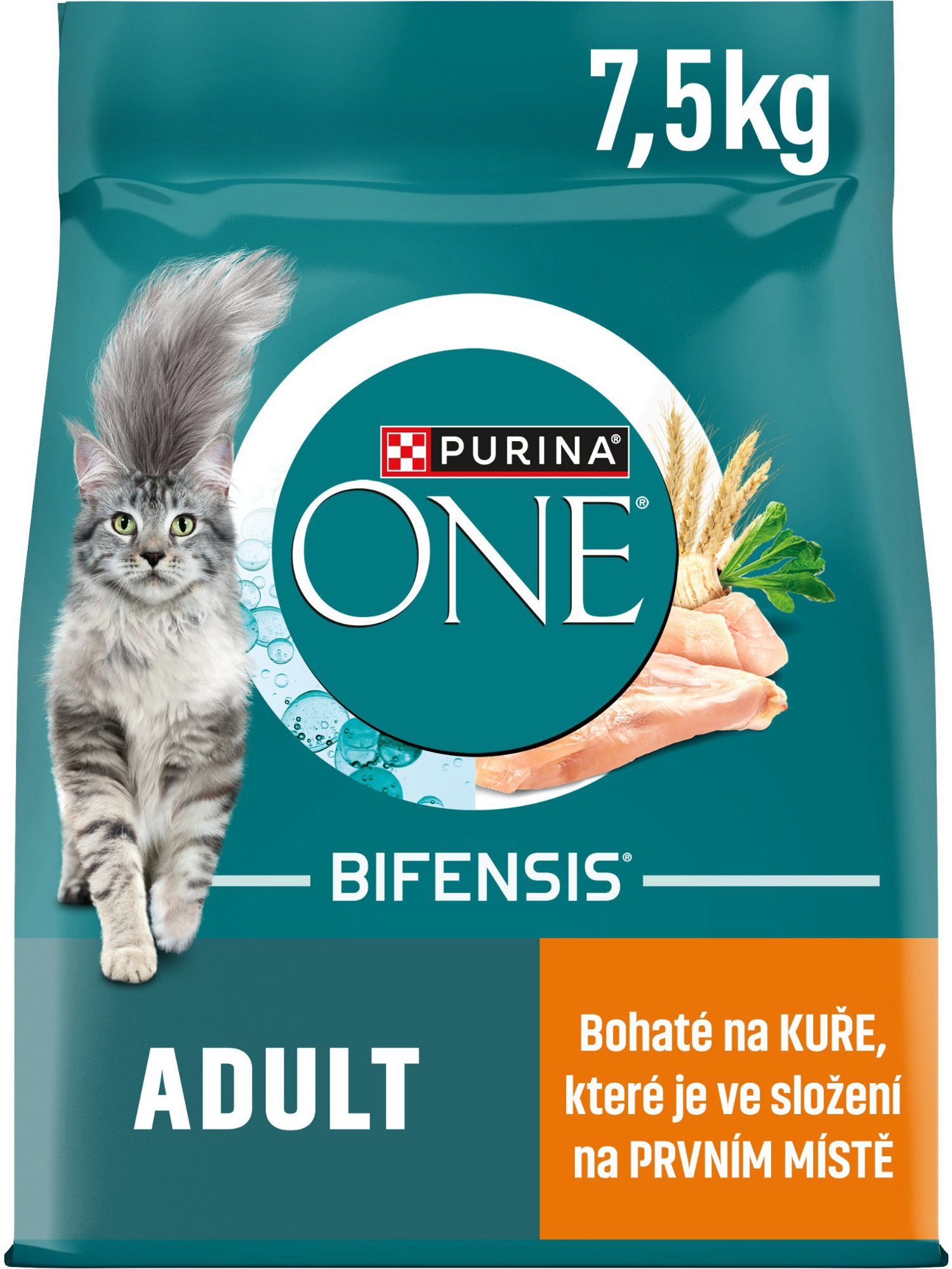 Purina ONE Bifensis Adult granuly pre mačky kura 7,5 kg