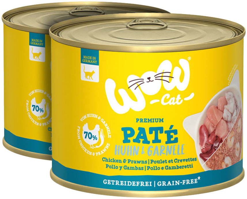 WOW Paté Kuře s krevetami Adult 2 × 200 g