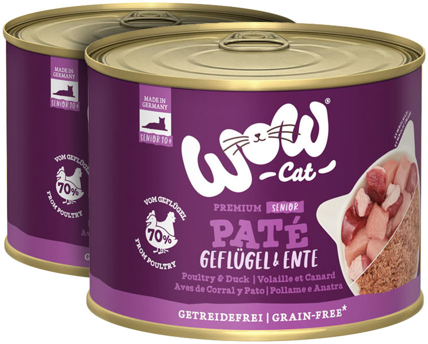 WOW Paté Drůbež s kachnou Senior 2 × 200 g