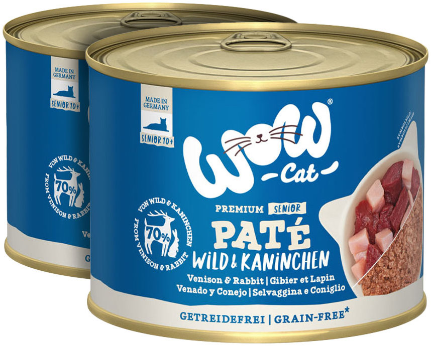 WOW Paté Zvěřina s králíkem Senior 2 × 200 g