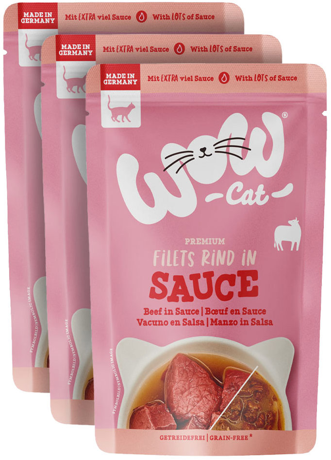 WOW Sauce Hovězí Adult 3 × 85 g