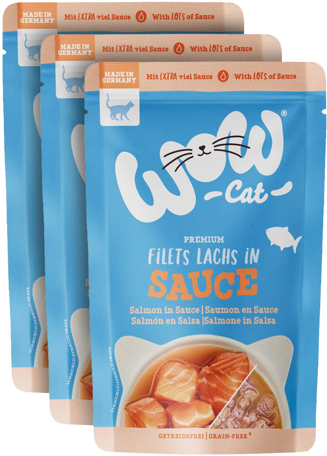 WOW Sauce Losos Adult 3 × 85 g