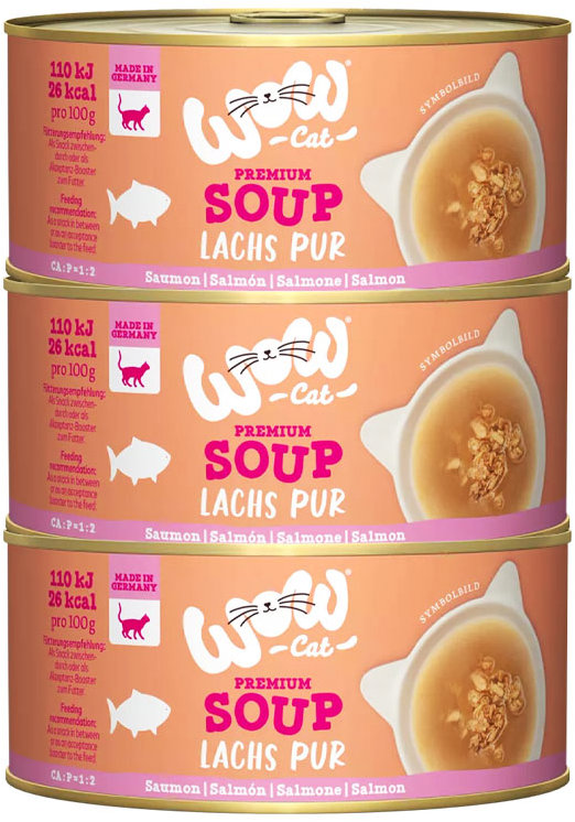 WOW Soup Lososová polévka Adult 3 × 70 g
