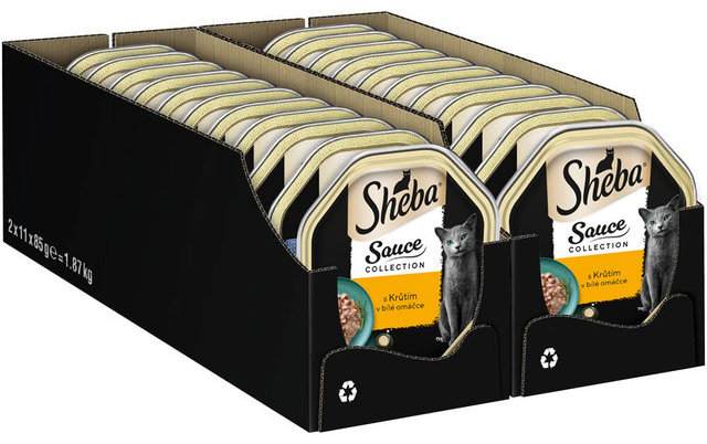 Sheba vanička s morčacím v šťave 22× 85 g