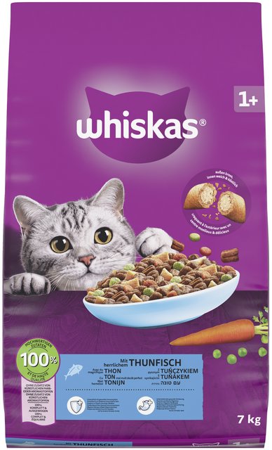 Whiskas granuly tuniak pre dospelé mačky 7 kg
