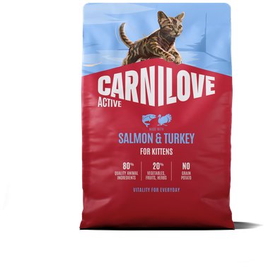 Carnilove Active Cat Dry Made with Salmon & Turkey for Kittens 2 kg