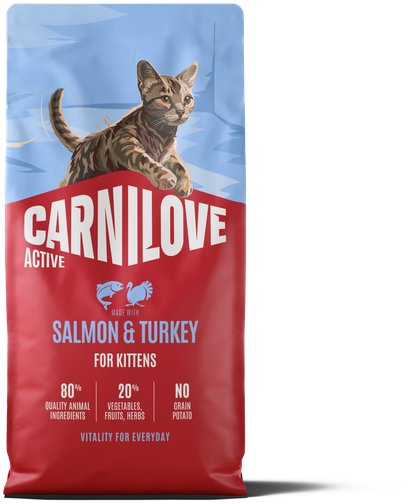 Carnilove Active Cat Dry Made with Salmon & Turkey for Kittens 6 kg