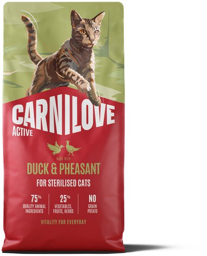 Carnilove Active Cat Dry Made with Duck & Pheasant for Sterilised Adult All Breeds 6 kg