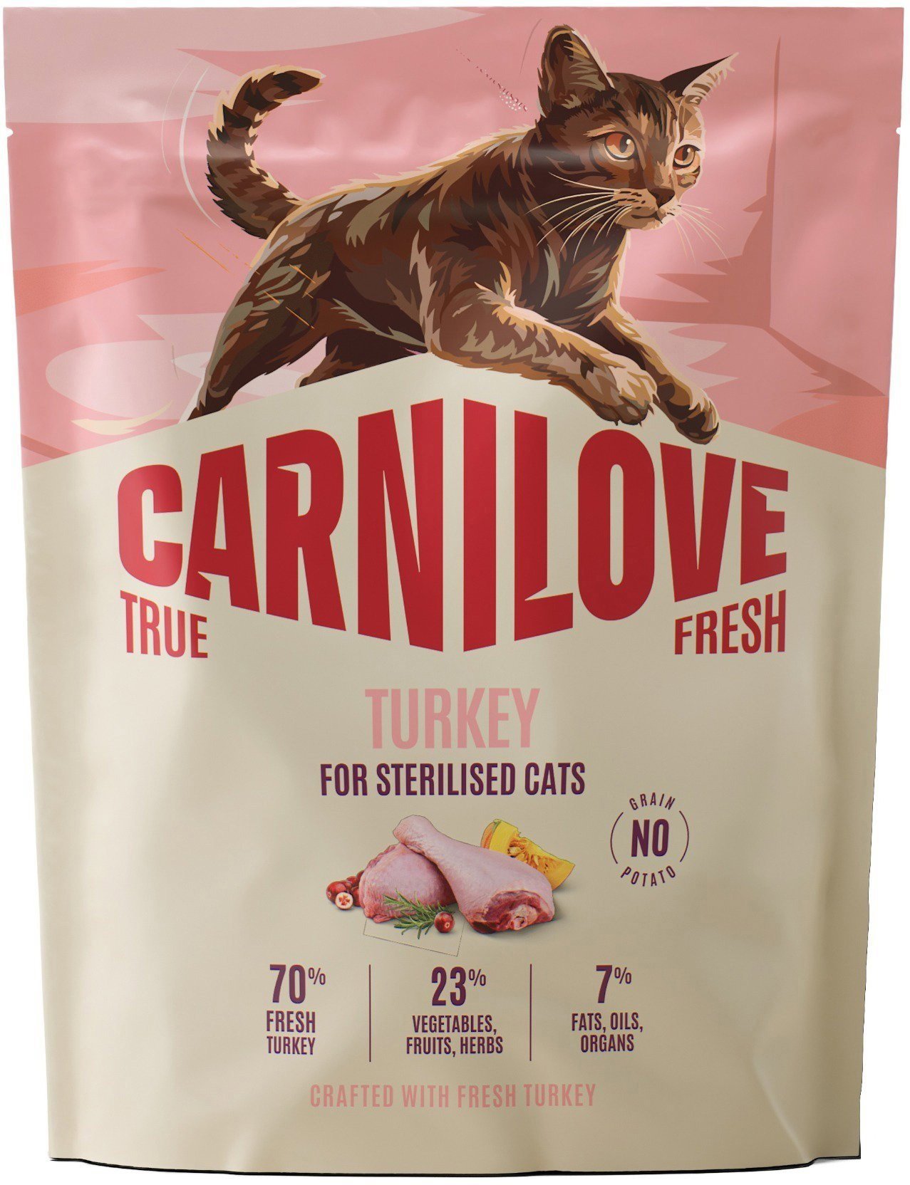 Carnilove True Fresh Cat Dry Turkey pre Sterilized Adult All Breeds 400 g