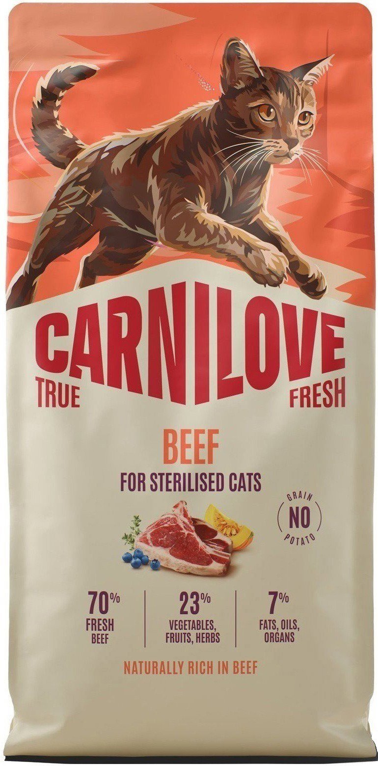 Carnilove True Fresh Cat Dry Beef pre Sterilized Adult All Breeds 6 kg