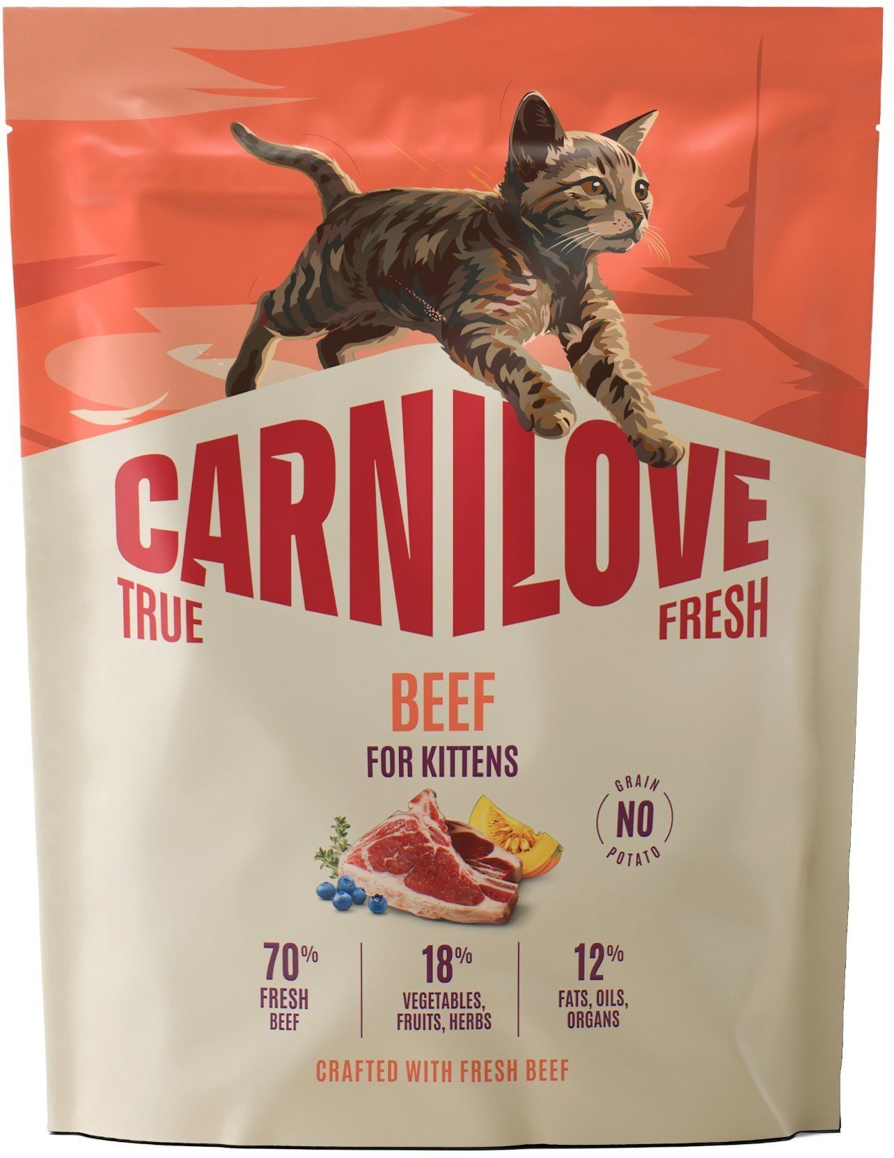 Carnilove True Fresh Cat Dry Beef for Kittens 400 g