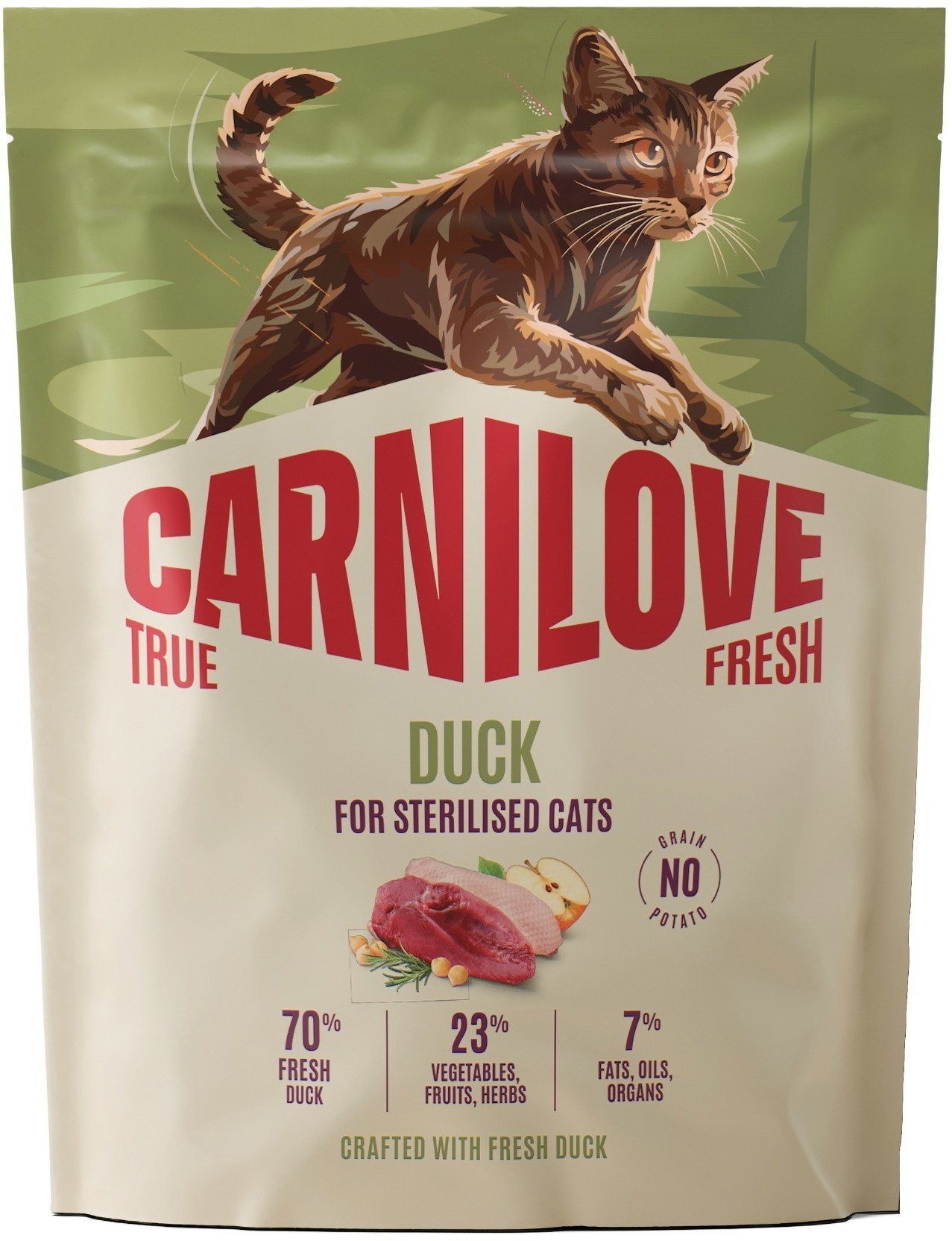 Carnilove True Fresh Cat Dry Duck pre Sterilized Adult All Breeds 400 g