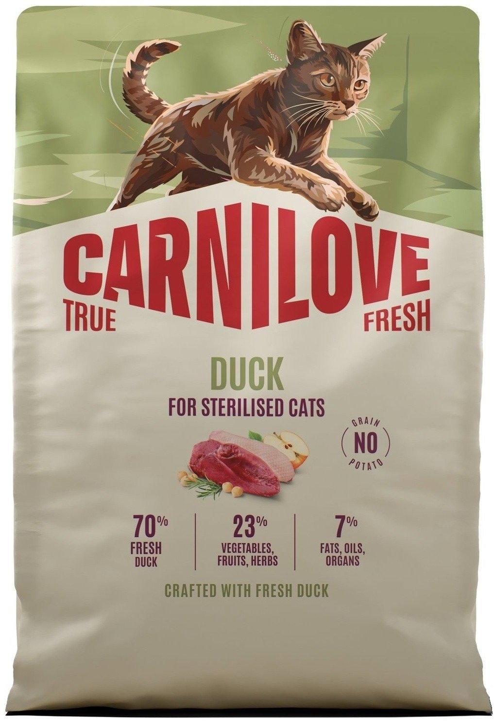 Carnilove True Fresh Cat Dry Duck pre Sterilised Adult All Breeds 2 kg