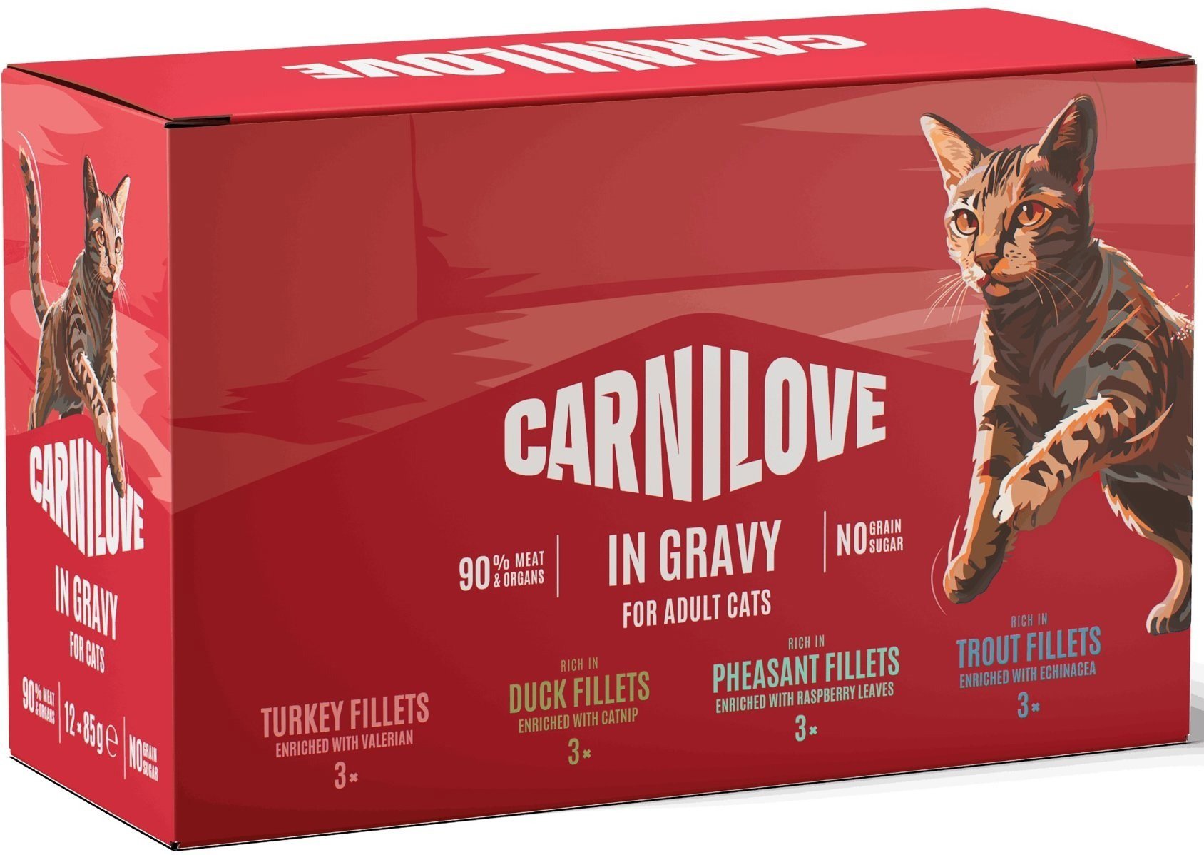 Carnilove Cat Pouch Gravy multipack 12× 85 g