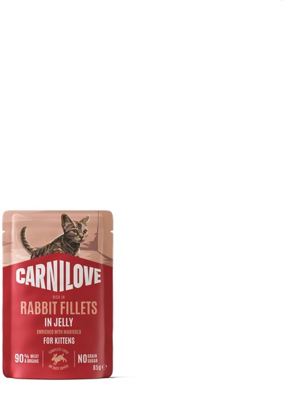 Carnilove Cat Pouch Jelly rich in Rabbit enriched with Marigold 85 g