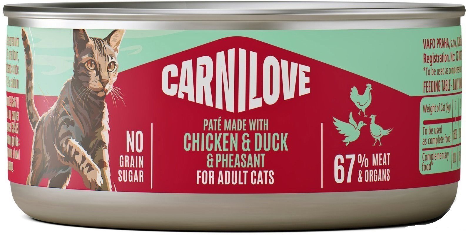 Carnilove Cat Can Paté Made with Chicken, Duck & Pheasant 100 g