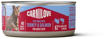 Carnilove Cat Can Paté Made with Turkey & Salmon 100 g