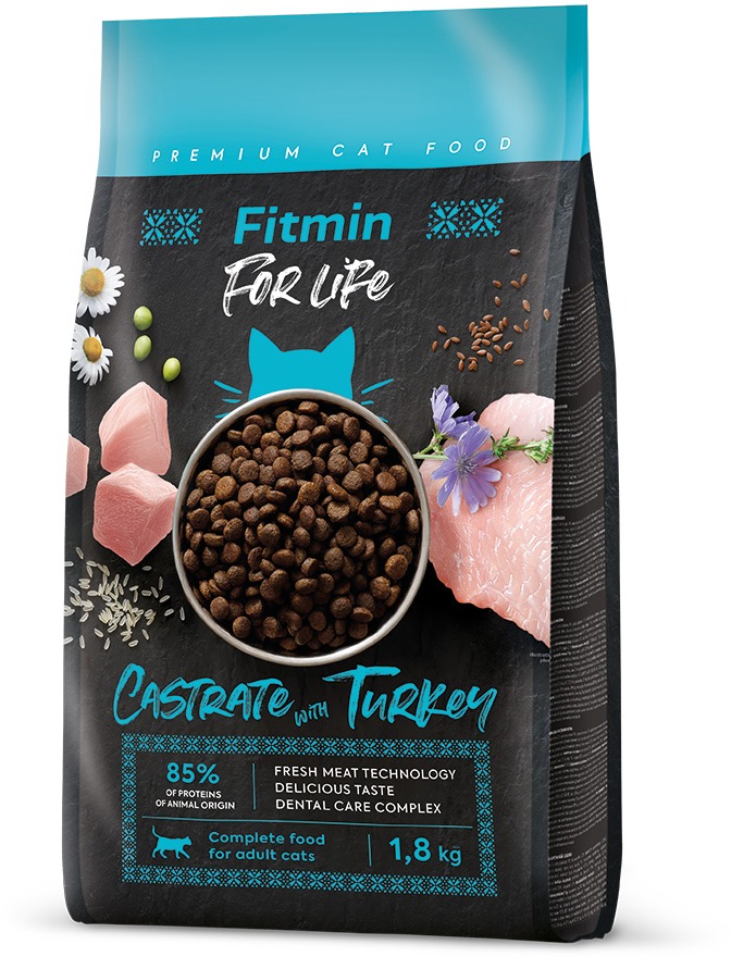 Fitmin For Life Cat Castrate Turkey 1,8 kg