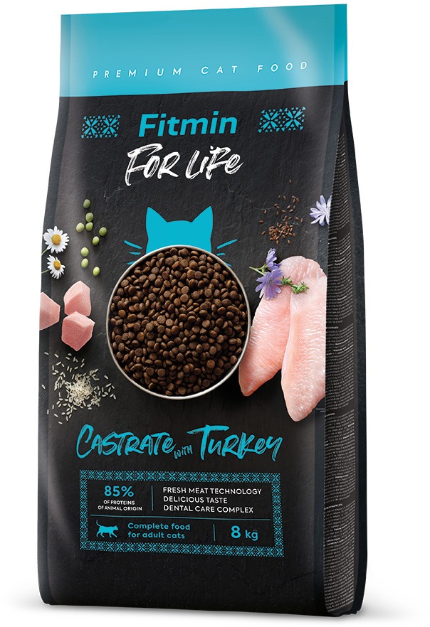 Fitmin For Life Cat Castrate Turkey 8 kg