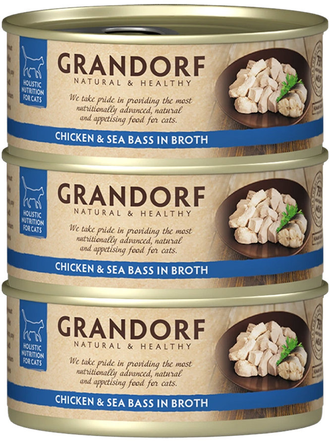 Grandorf Kuřecí prsa s mořským vlkem 3 × 70 g
