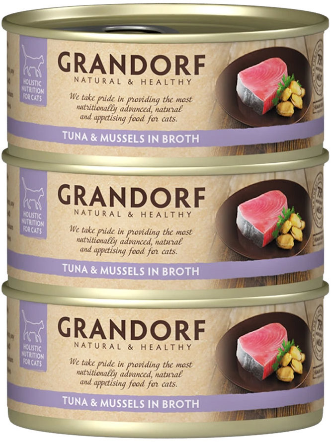 Grandorf Tuňákový filet s mušlemi 3 × 70 g