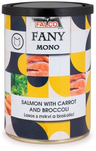 Sokol Falco Fany Mono losos s mrkvou a brokolicou 400 g