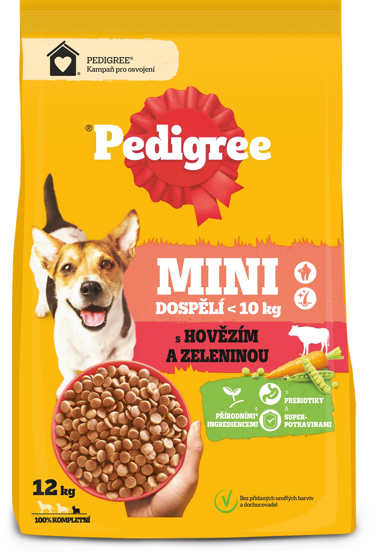Pedigree Vital Protection granuly hovädzie so zeleninou pre dospelých psov malých plemien 12 kg