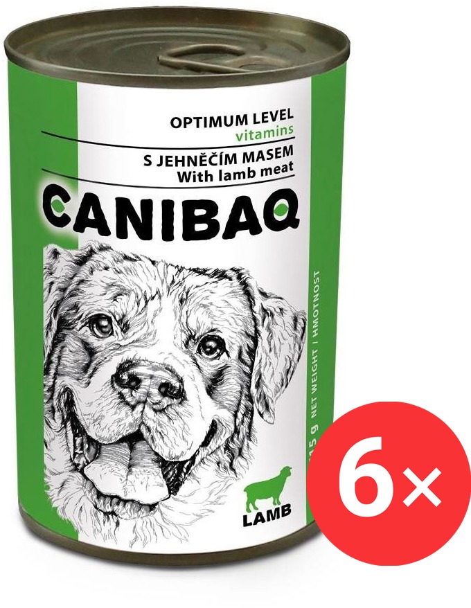 Canibaq Classic Jahňacie 6× 415 g