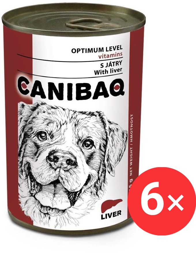 Canibaq Classic Pečeň 6× 415 g