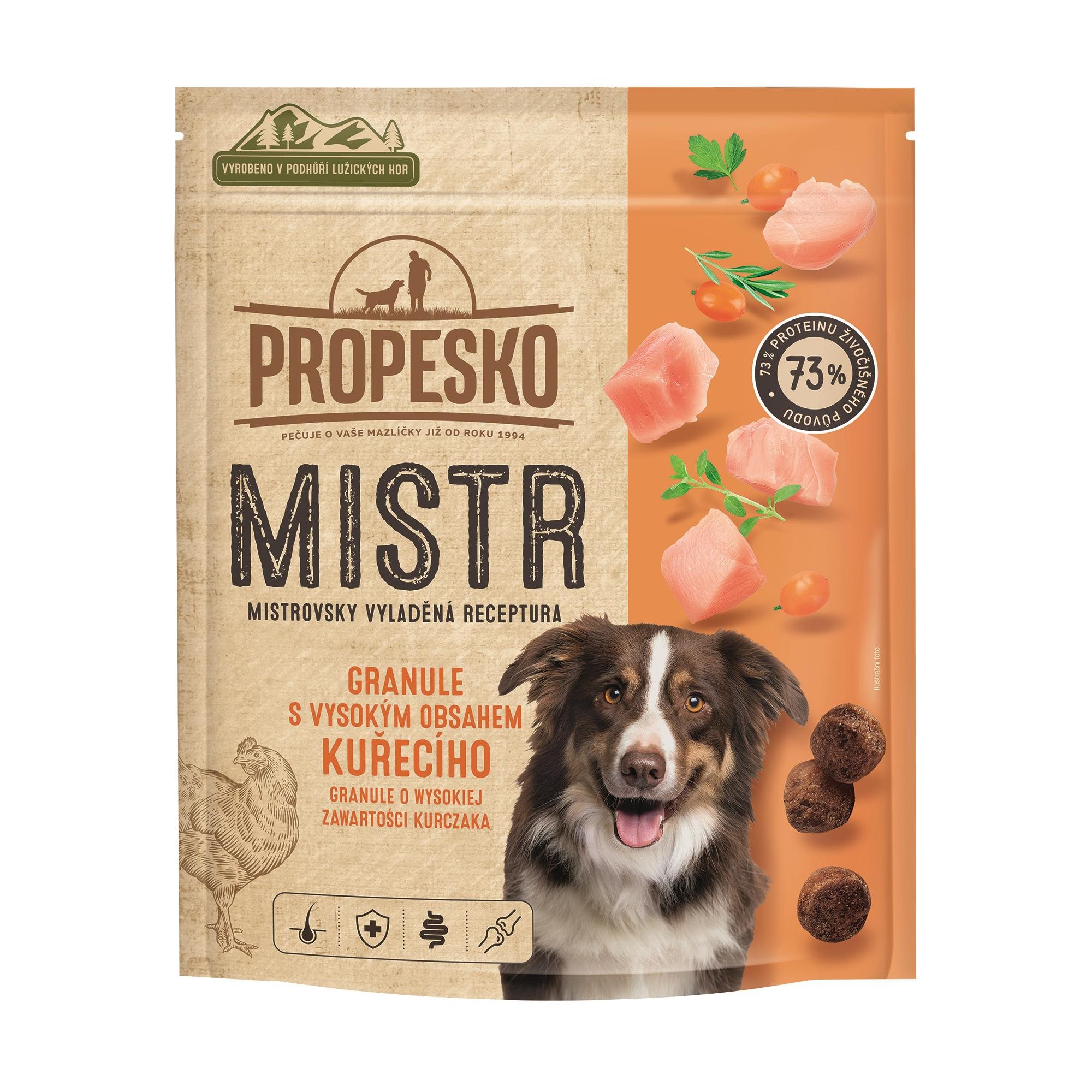 Propesko Mistr Adult granuly s čerstvým kuracím 1,5 kg