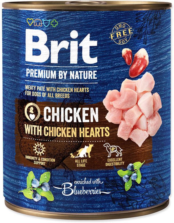 Brit Premium by Nature Chicken with Hearts 800 g