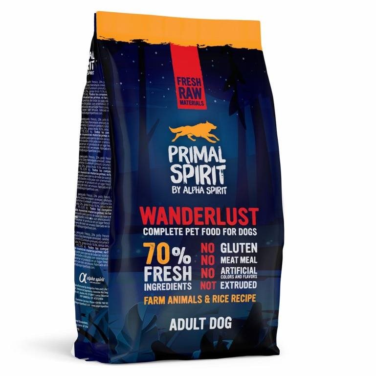 Primal Spirit Dog Wanderlust 70 % 1 kg