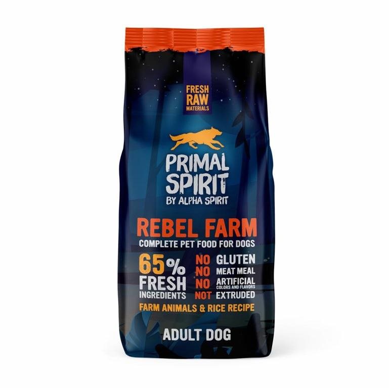 Primal Spirit Dog Rebel Farm 65 % 12 kg